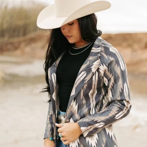 Aztec Patterned Jacket - Picture 2 of 3